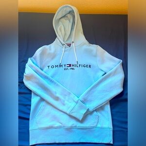 Tommy Hilfiger Hoodie Baby Blue Sz S